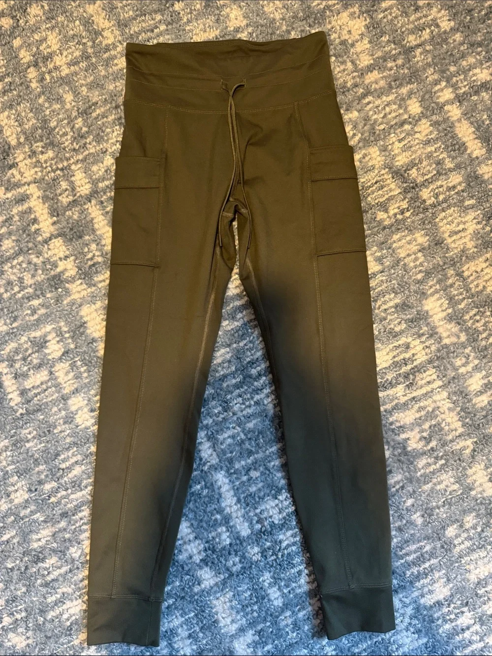 Eddie Bauer Dark Olive Active Leggings - Picture 1 of 3